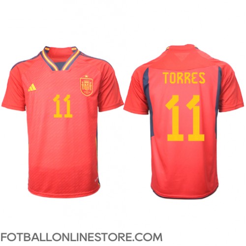 Billige Spania Ferran Torres #11 Hjemmetrøye VM 2022 Kortermet